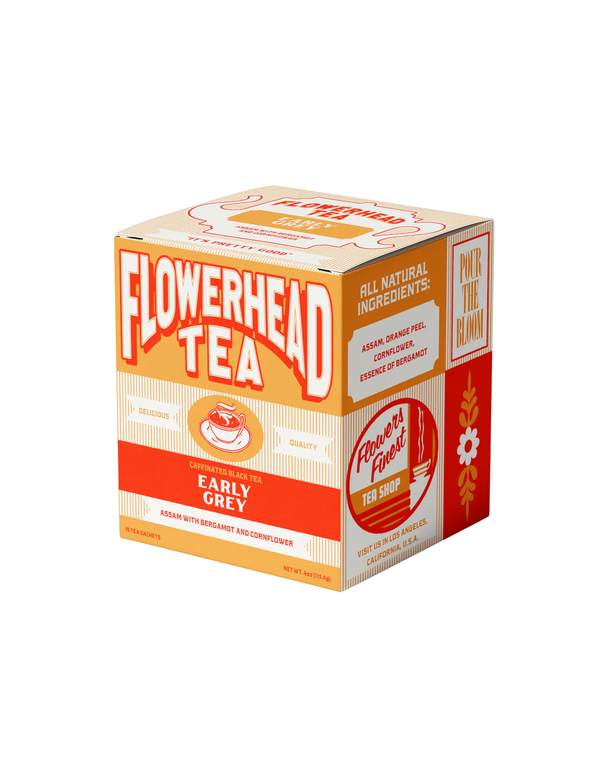 Flowerhead Early Grey Tea Bags | Prelude & Dawn | Los Angeles