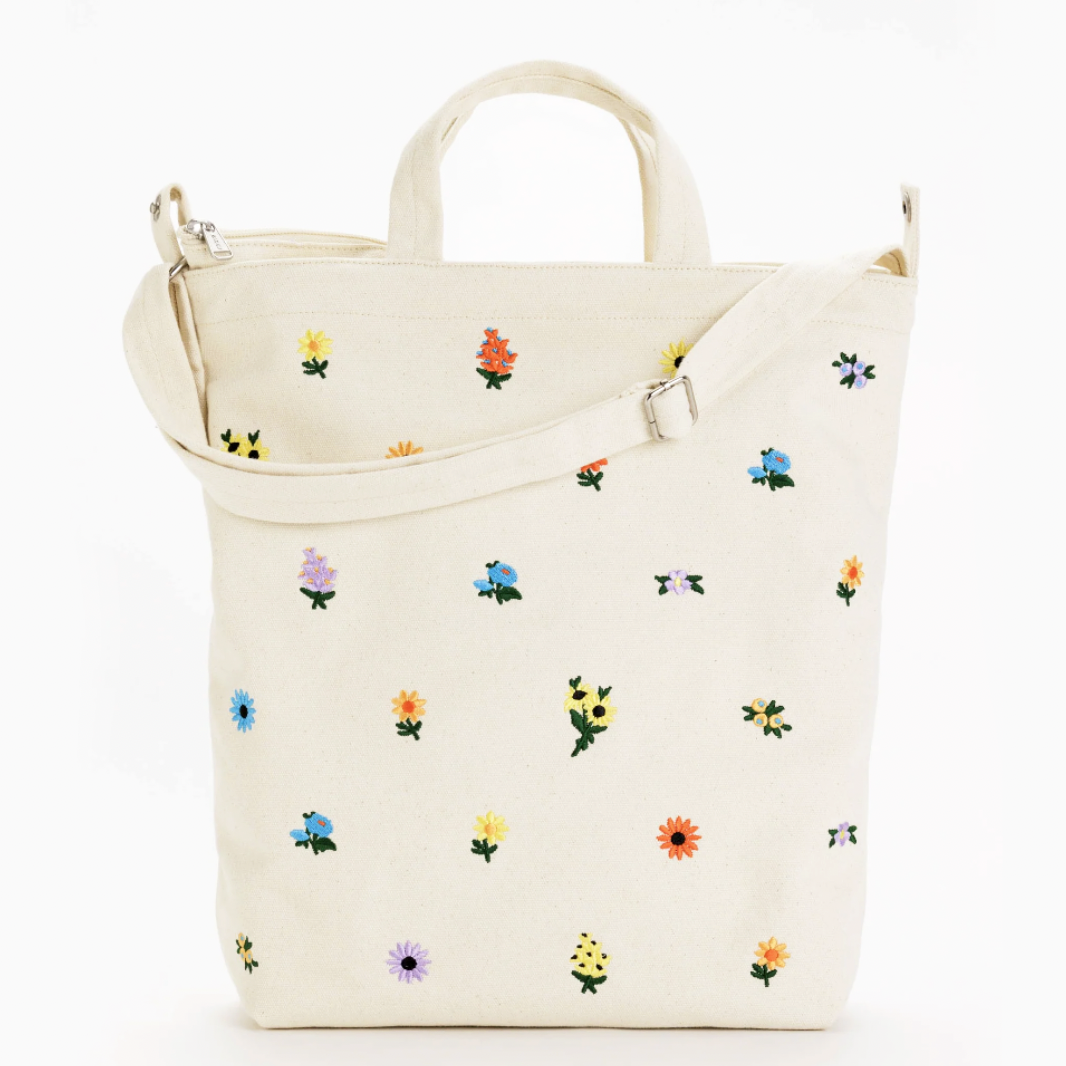 Baggu Zip Duck Bag - Embroidered Ditsy Floral | Prelude & Dawn | Los Angeles, CA 