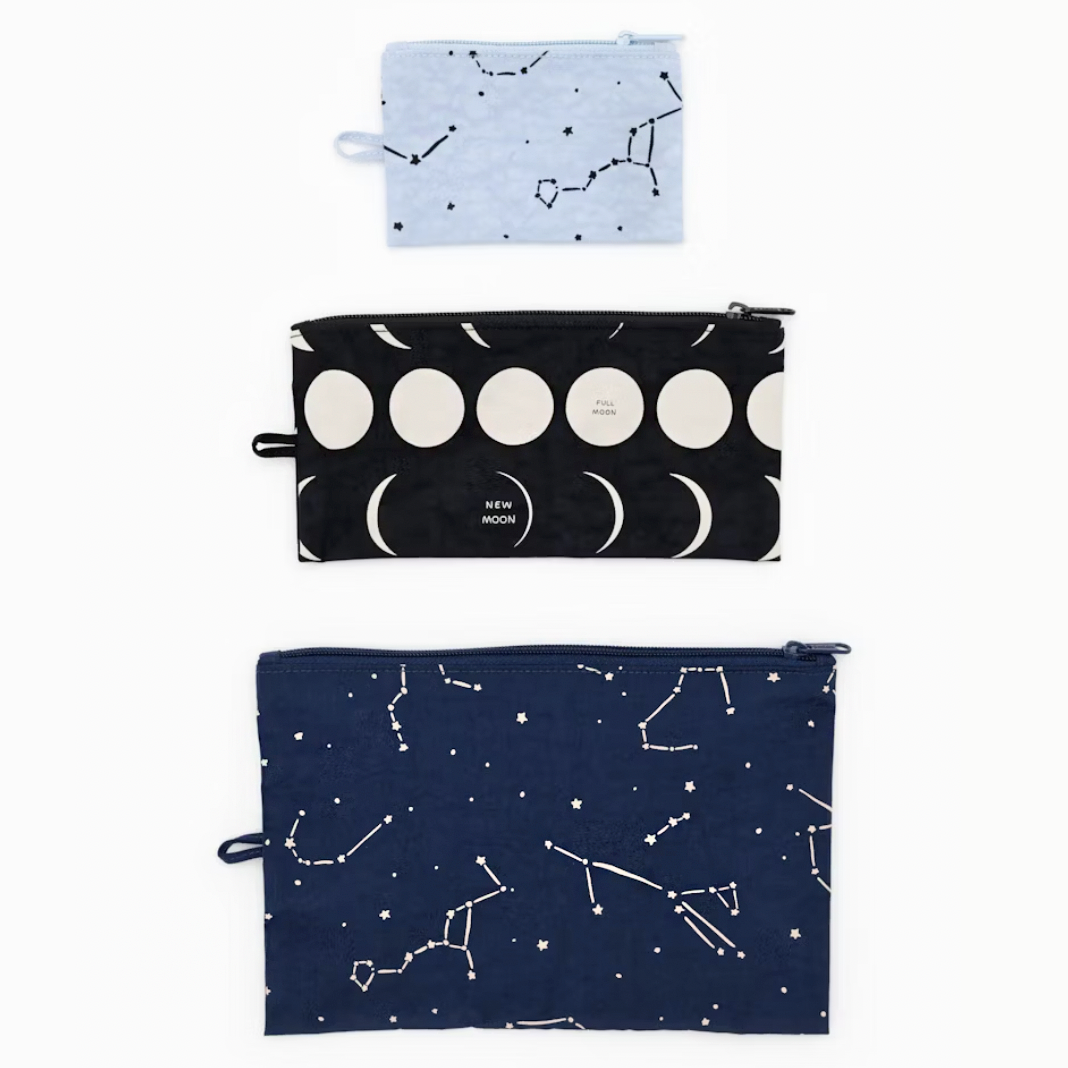 Flat Pouch Set - Night Sky