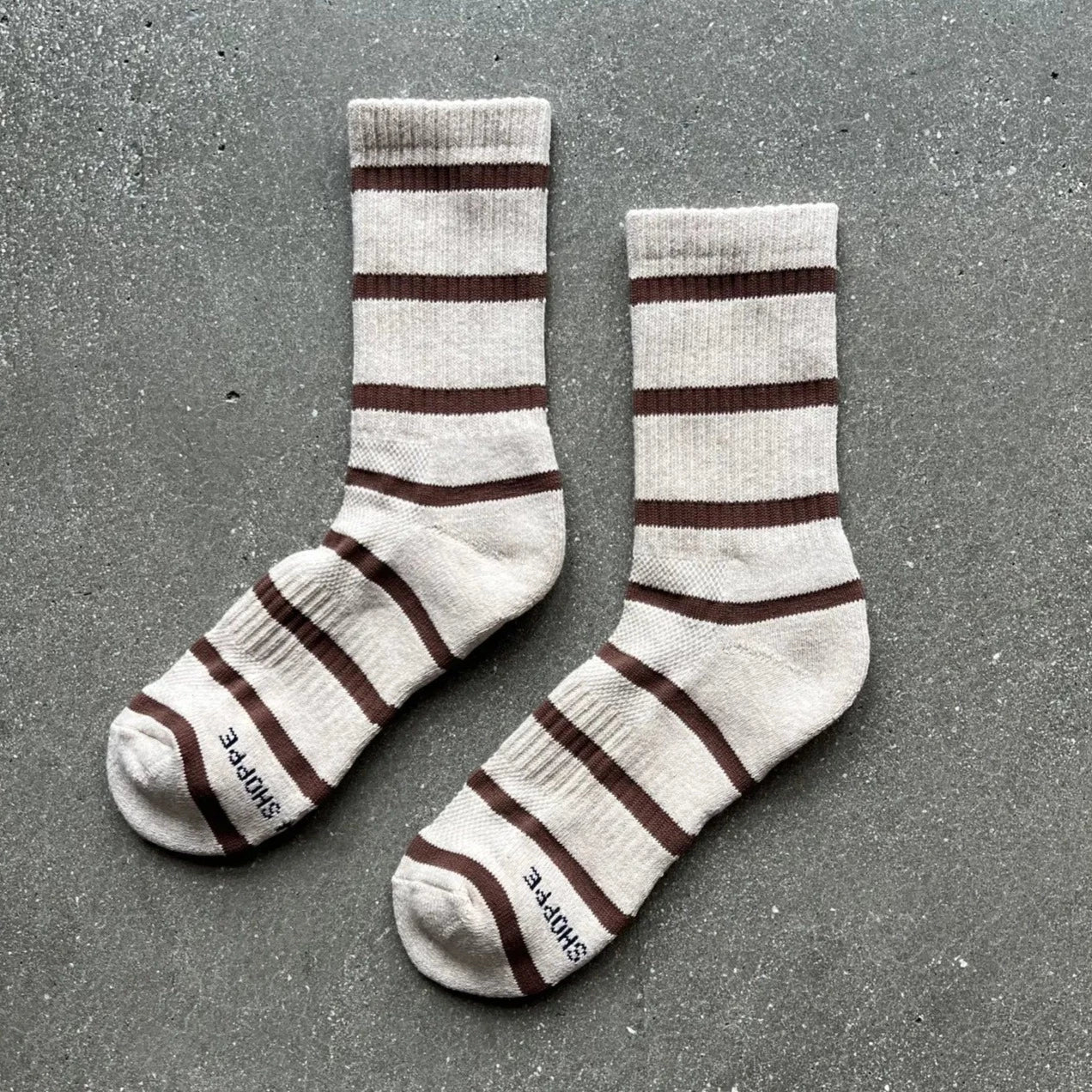 Le Bon Shoppe Striped Boyfriend Socks | Prelude & Dawn | Los Angeles