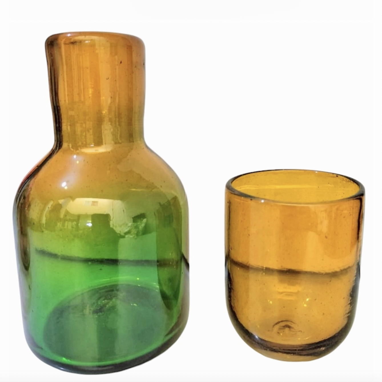 Verdarillo Glass Carafe Bottle Set