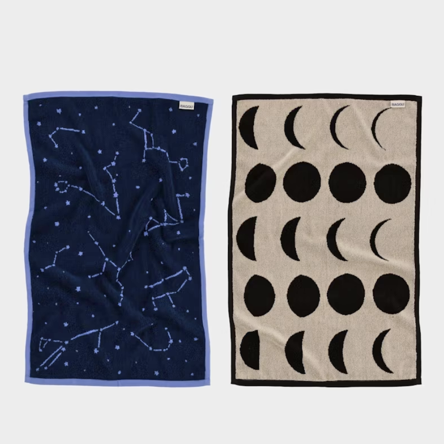 Hand Towel Set of 2 - Night Sky