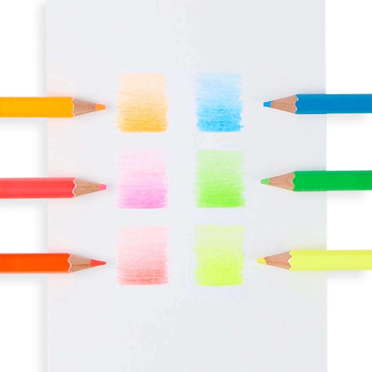 Ooly Jumbo Brights Neon Colored Pencils - Set of 6 | Prelude & Dawn | Los Angeles