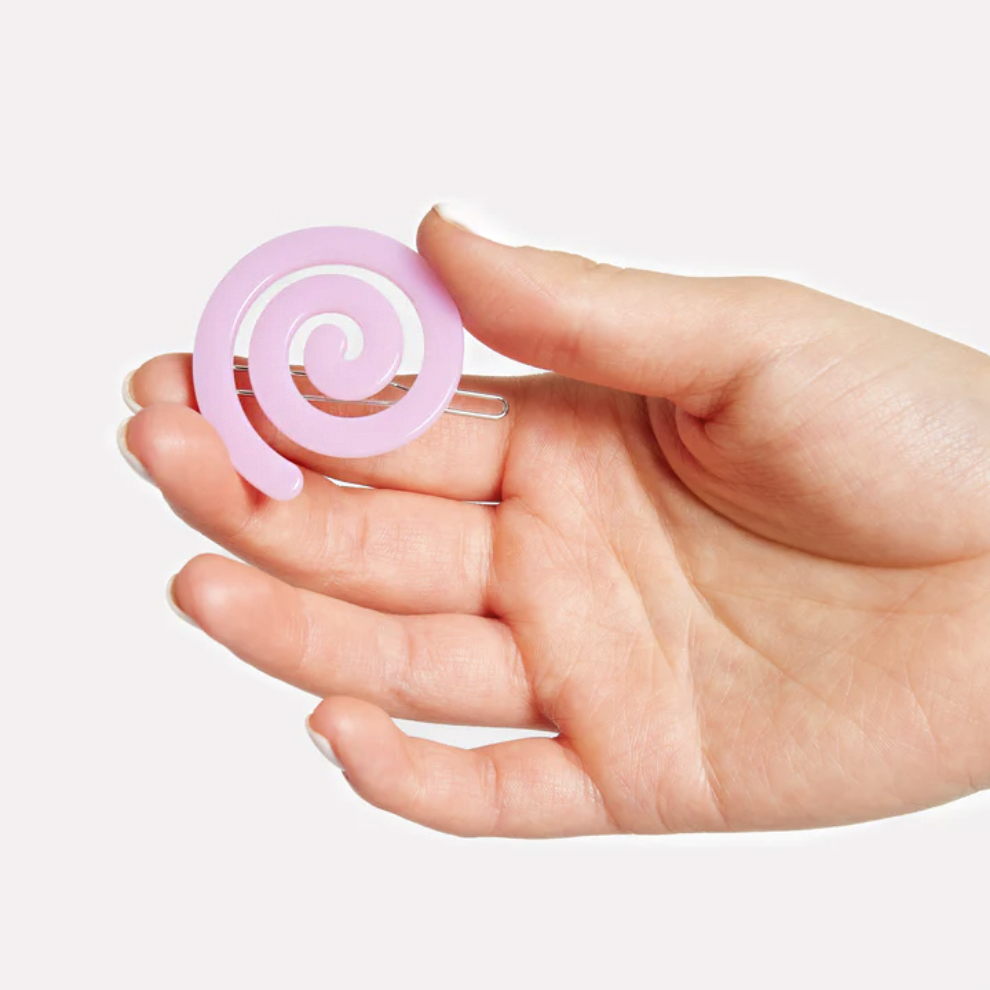 Spiral Clip in Lilac