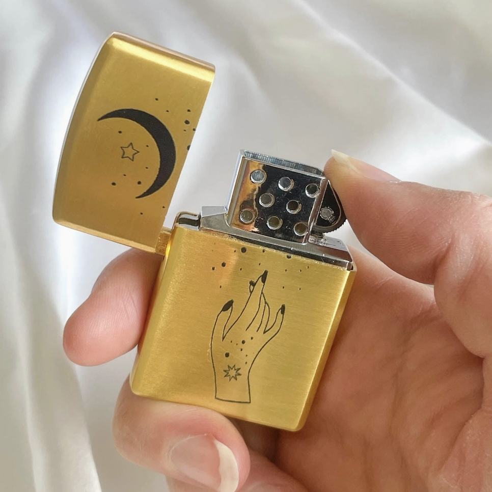 Canna Style Gold Celestial Refillable Lighter | Prelude & Dawn | Los Angeles