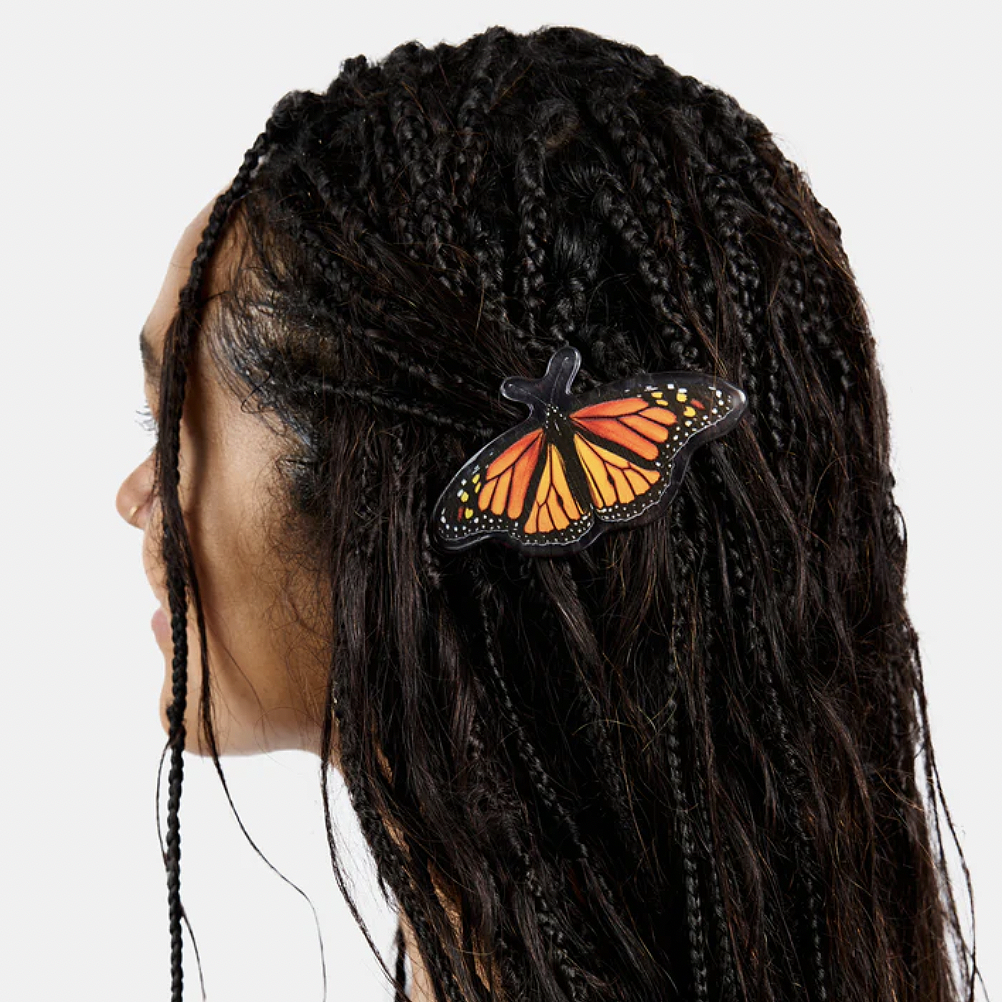 Barrette in Monarch Butterfly