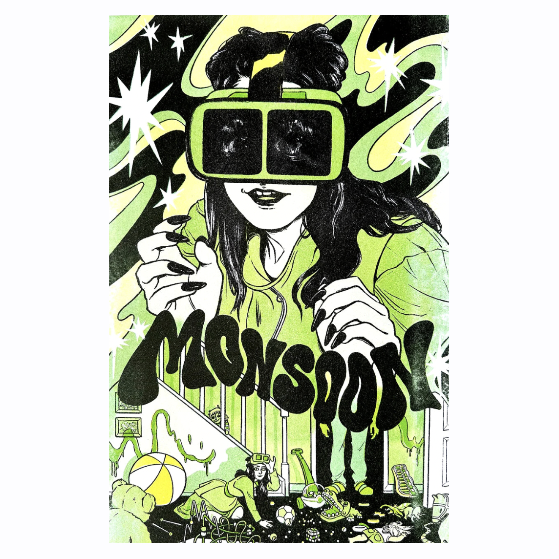 Mo Mc Masters Monsoon Risograph Print | Prelude and Dawn Los Angeles, CA
