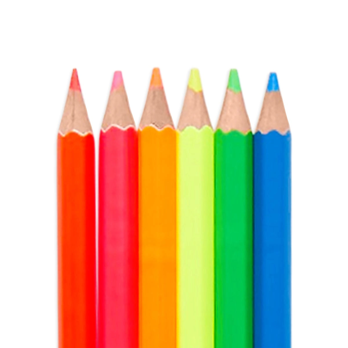Ooly Jumbo Brights Neon Colored Pencils - Set of 6 | Prelude & Dawn | Los Angeles