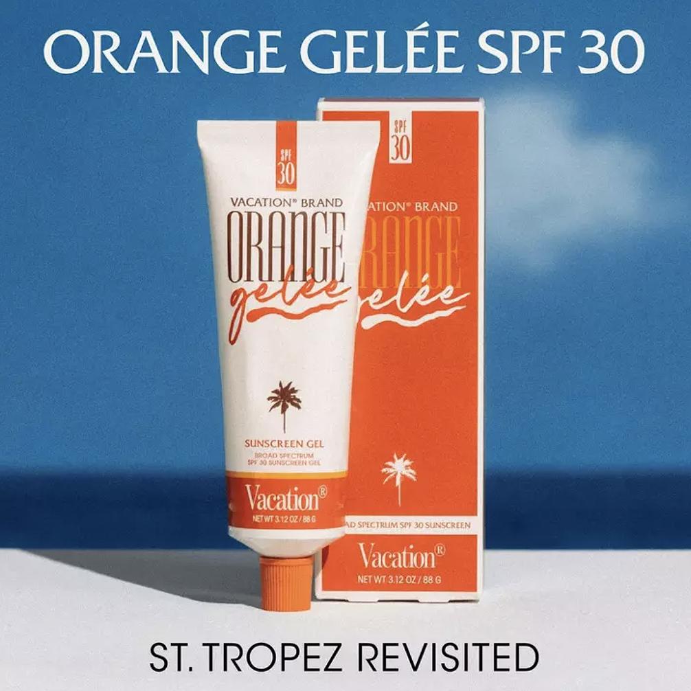 Vacation | Orange Gelée SPF 30 Sunscreen Gel | Prelude & Dawn | Los Angeles, CA