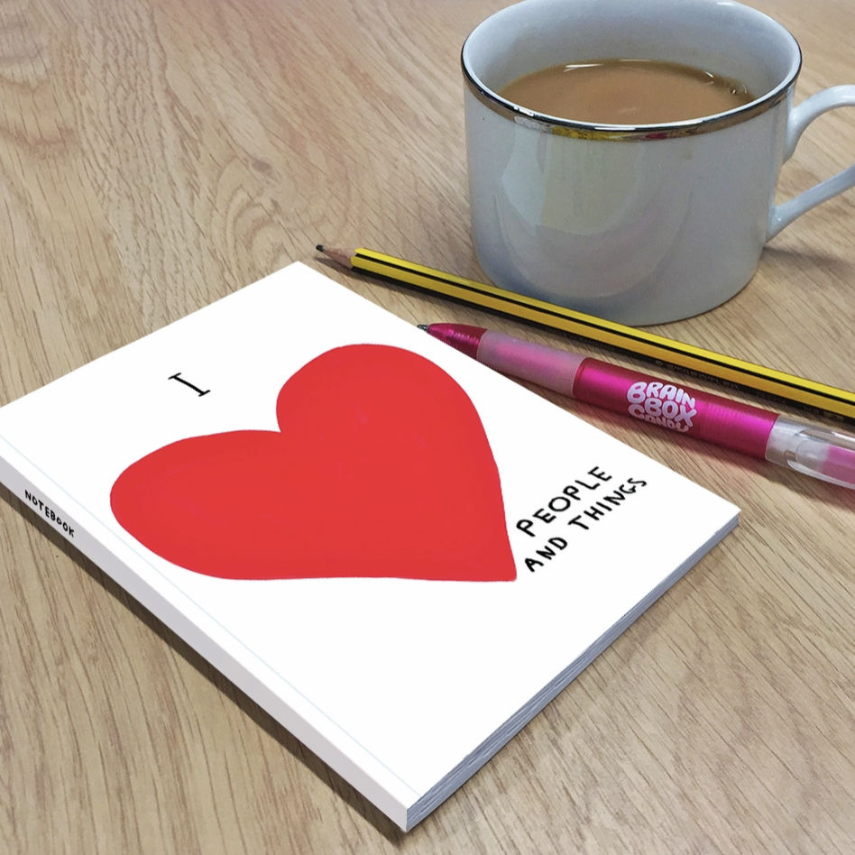 David Shrigley A6 Notebook I Love People