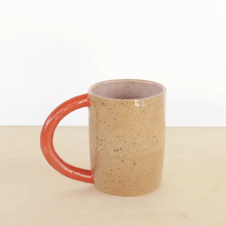 Nightshift Ceramics Red / Purple Colorblock Mug | Prelude & Dawn | Los Angeles