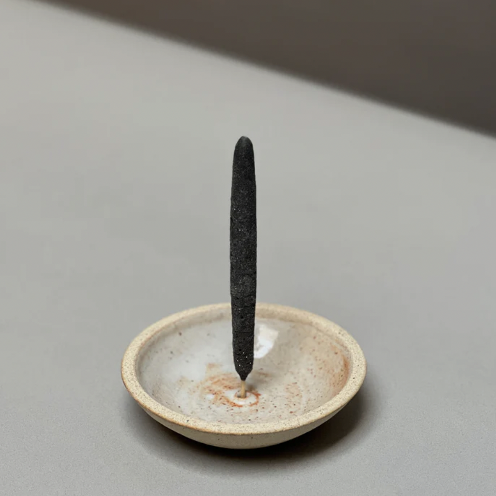 Incausa | Stoneware Incense Holder - Shino | Prelude and Dawn | Los Angeles, CA
