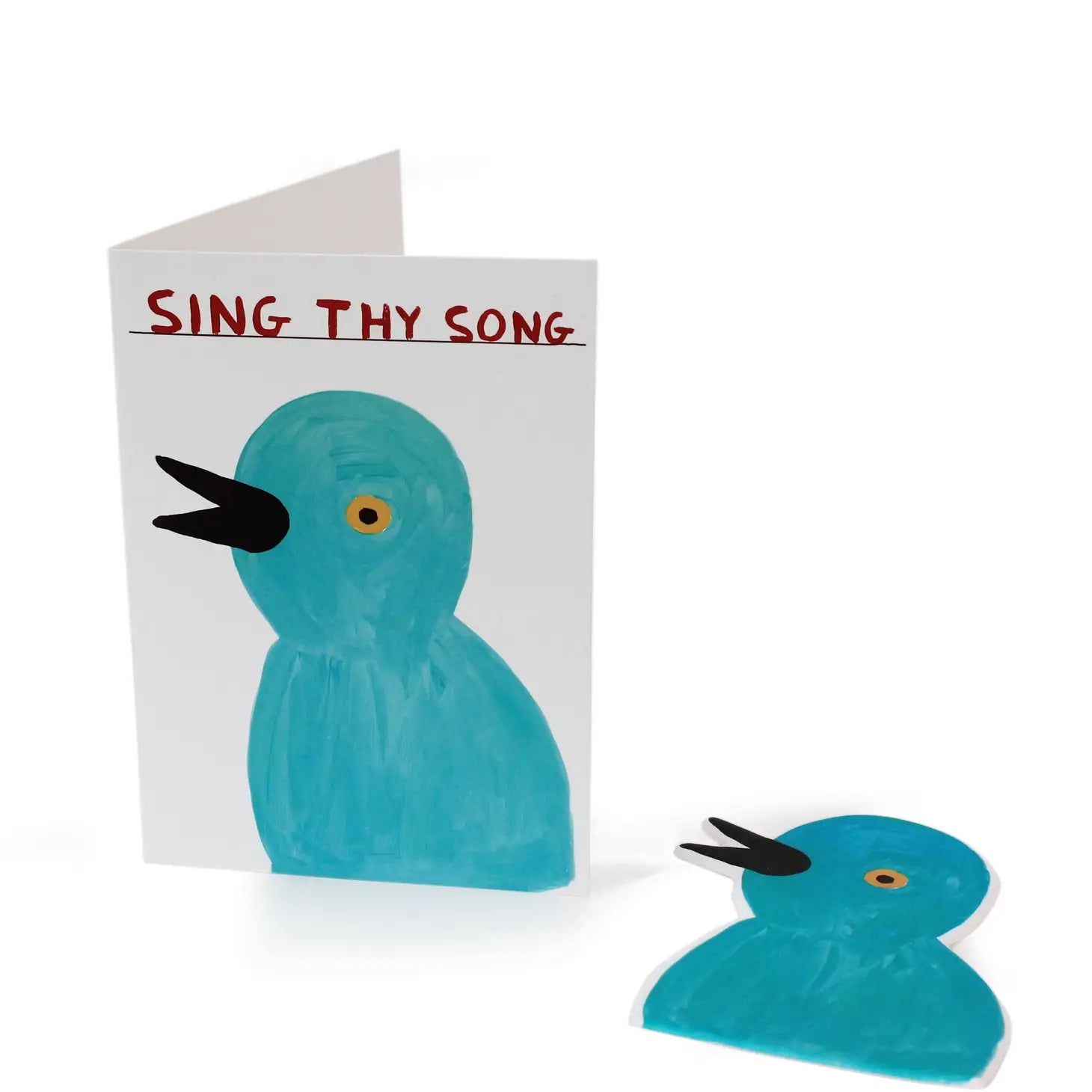 Sing Thy Song Puffy Sticker Card X David Shrigley | Prelude & Dawn | Los Angeles, CA