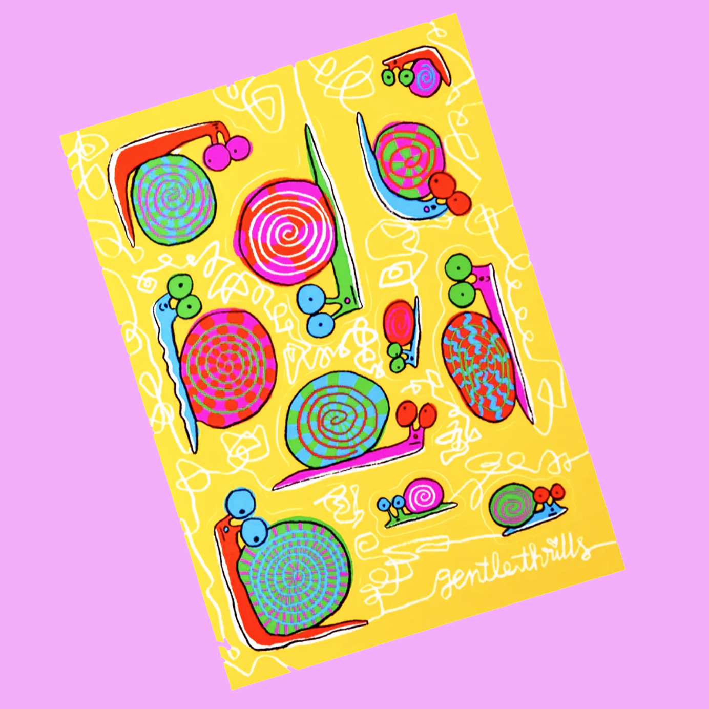 A Snail's Journey Sticker Sheet