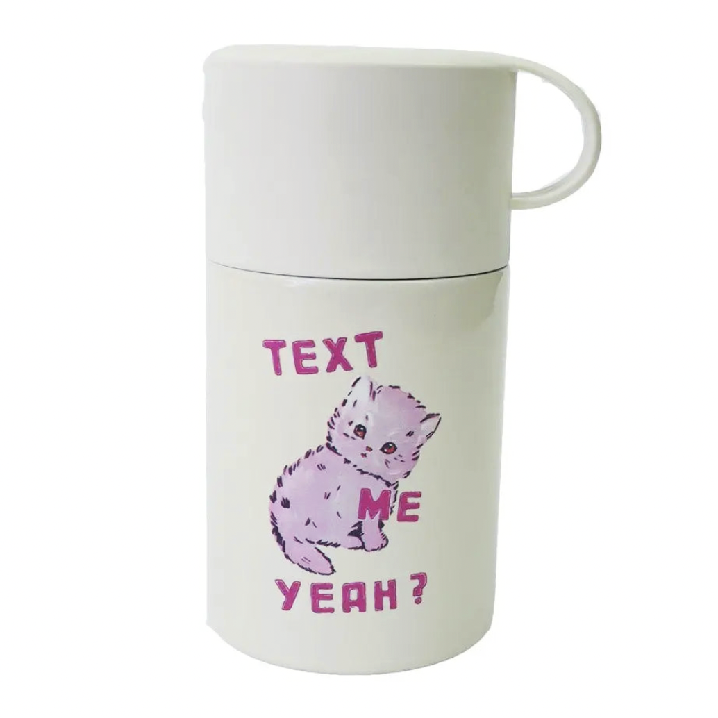 Text Me Yeah Drink Flask X Magda Archer | Prelude & Dawn | Los Angeles, CA