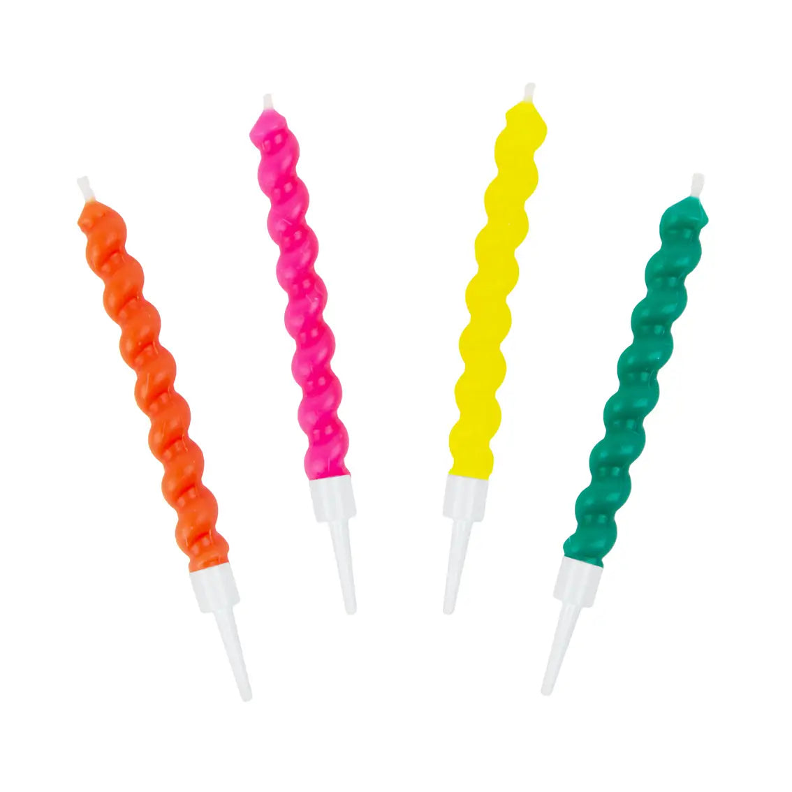 Talking Tables | Twisted Rainbow Birthday Candles - 8 Pack  | Prelude and Dawn | Los Angeles, CA