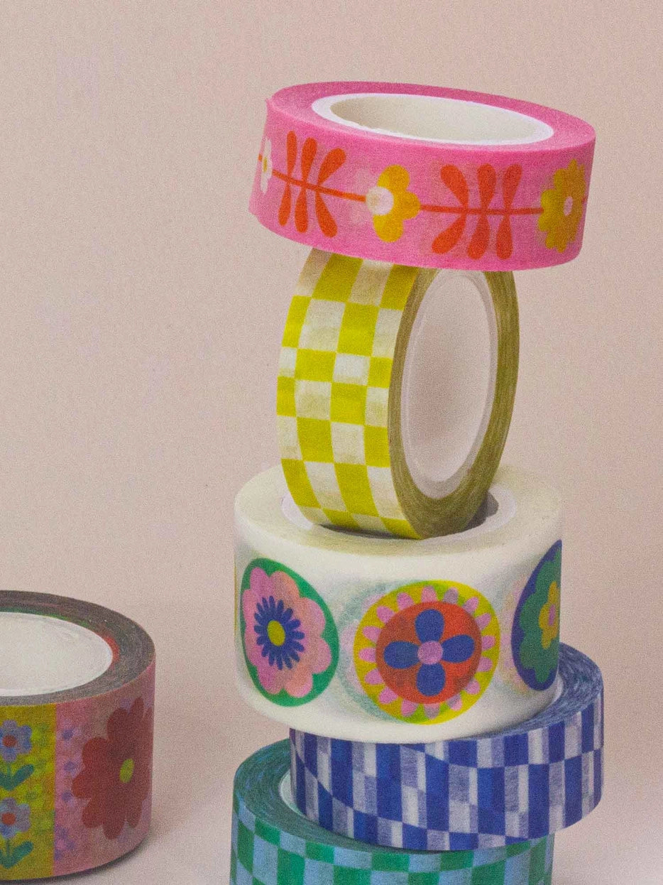 My Darlin' Retro Floral Washi Tape - 25 mm | Prelude & Dawn | Los Angeles, CA