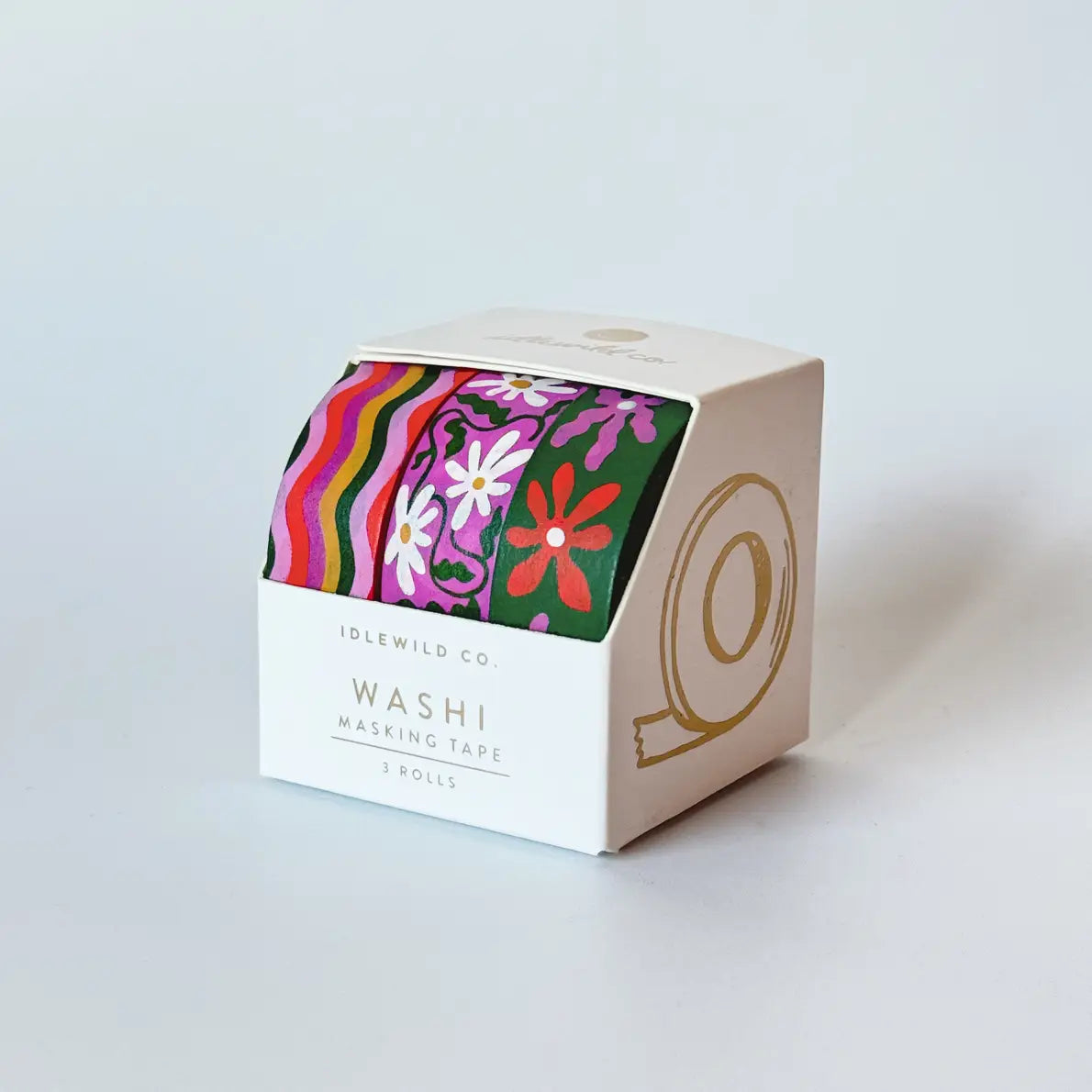 Idlewild Co. Washi Tape - Set of 3 Wavy Daisy | Prelude & Dawn | Los Angeles, CA