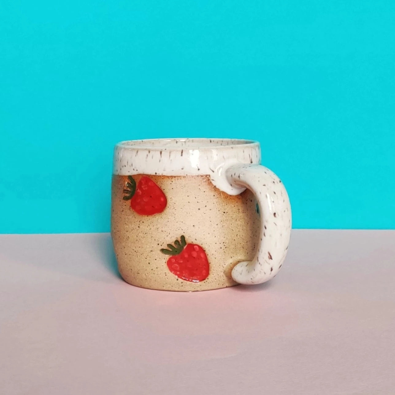 Osso Ceramics Strawberry Stamped Mug | Prelude & Dawn | Los Angeles, CA