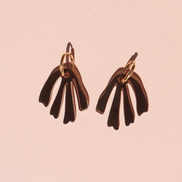 Other Shapes Henri Charm Earrings in Smoky Black | Prelude & Dawn | Los Angeles