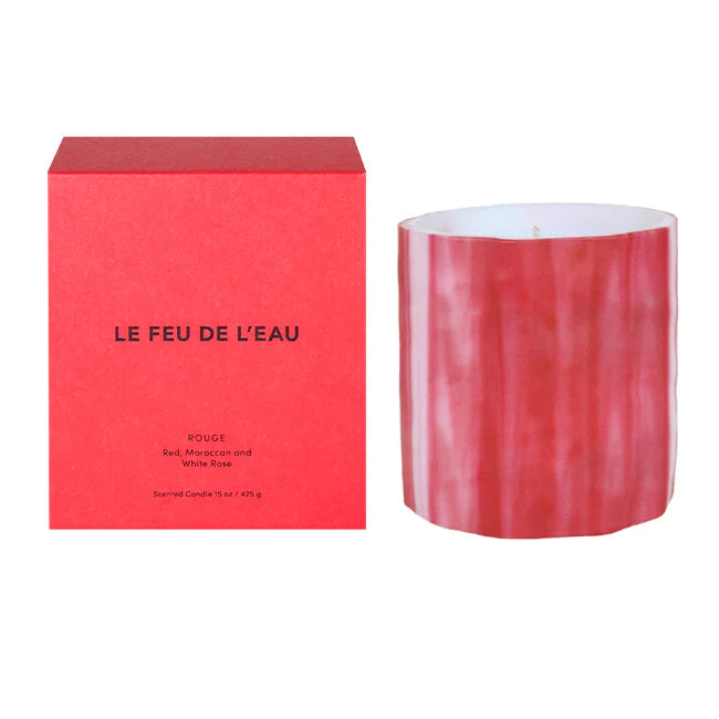 Le Feu De L'Eau Rouge: Garden Rose Candle | Prelude & Dawn | Los Angeles, CA