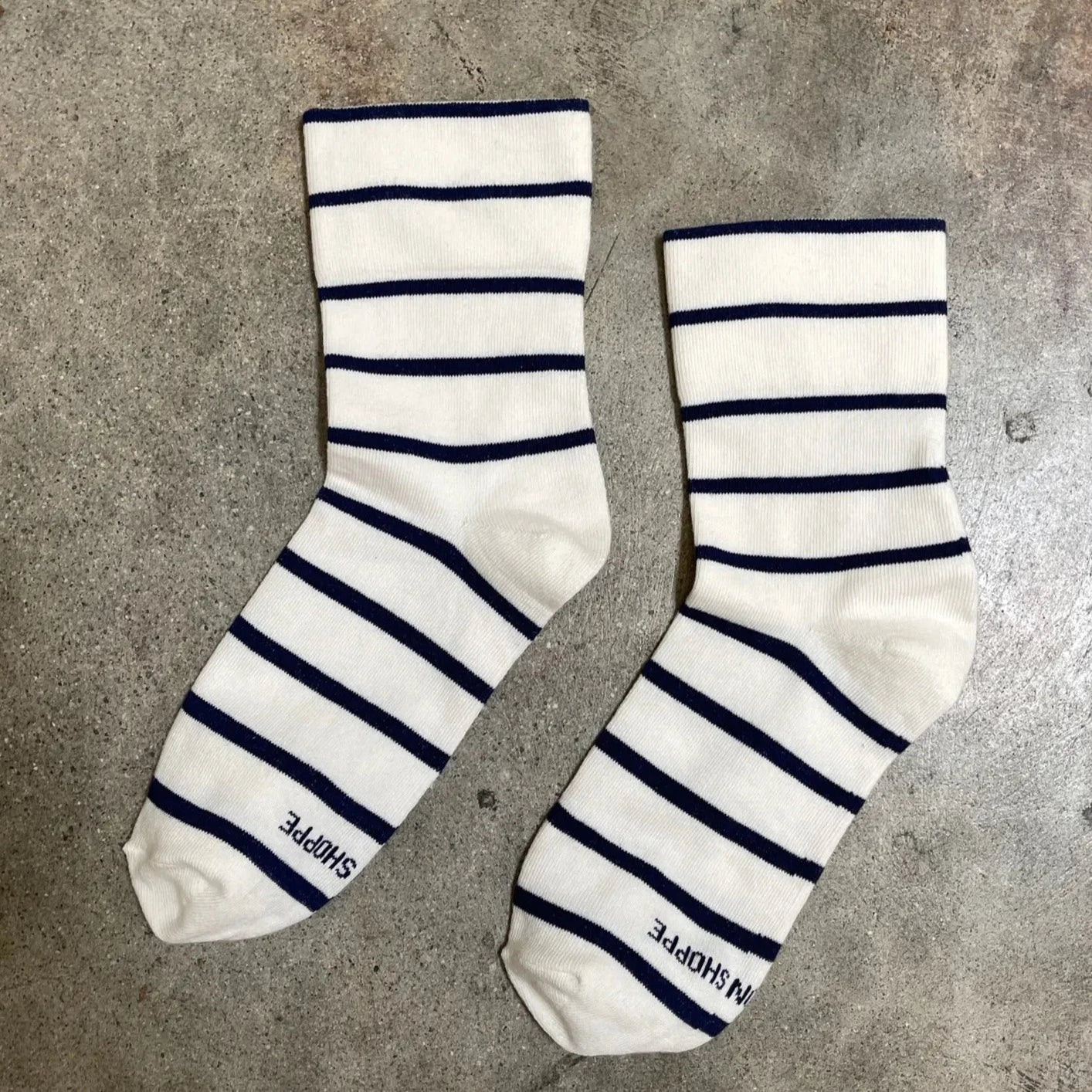 Le Bon Shoppe Wally Socks Breton Stripe | Prelude & Dawn | Los Angeles