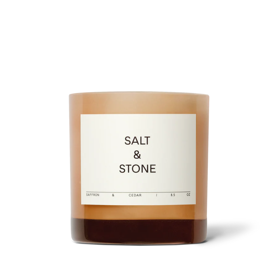 Salt & Stone Saffron & Cedar Candle | Prelude & Dawn | Los Angeles