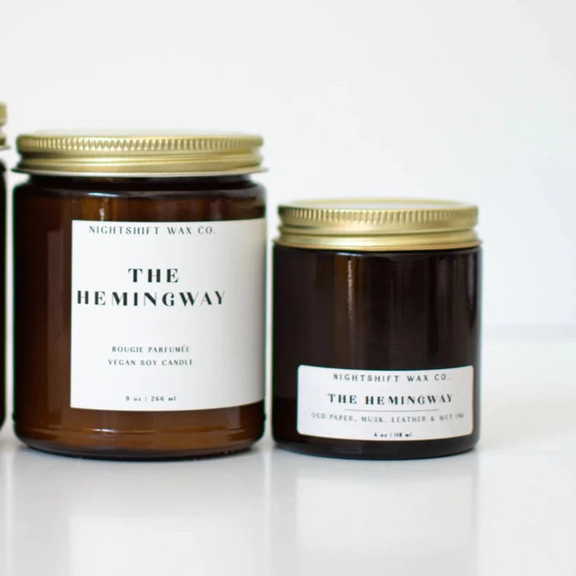 Nightshift Wax Co. The Hemingway Soy Candle | Prelude & Dawn | Los Angeles, CA