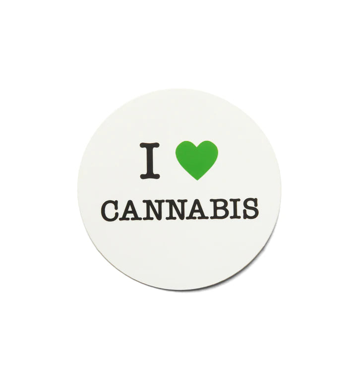 I Heart Cannabis Sticker