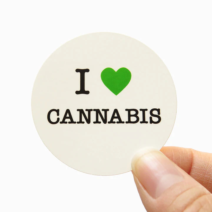 I Heart Cannabis Sticker