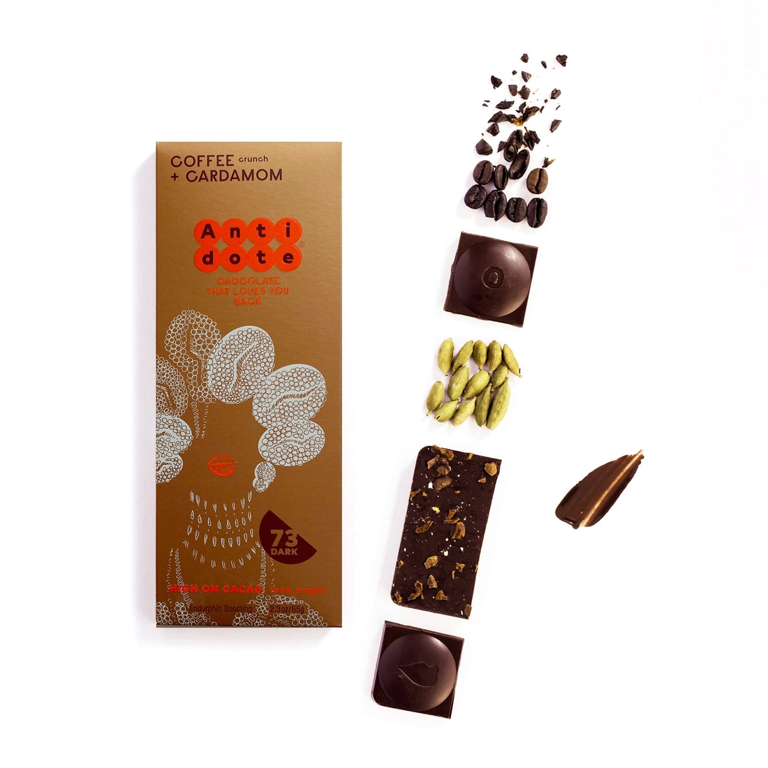 Antidote Chocolate Kakia: Coffee + Cardamom | Prelude & Dawn | Los Angeles, CA