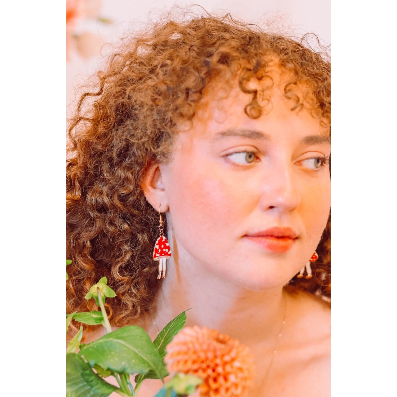 Inner Peach Design Mushroom Daughters Earrings| Prelude & Dawn | Los Angeles, CA