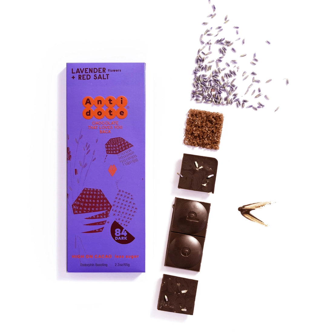 Antidote Chocolate Panekeia: Lavender + Red Salt | Prelude & Dawn | Los Angeles, CA