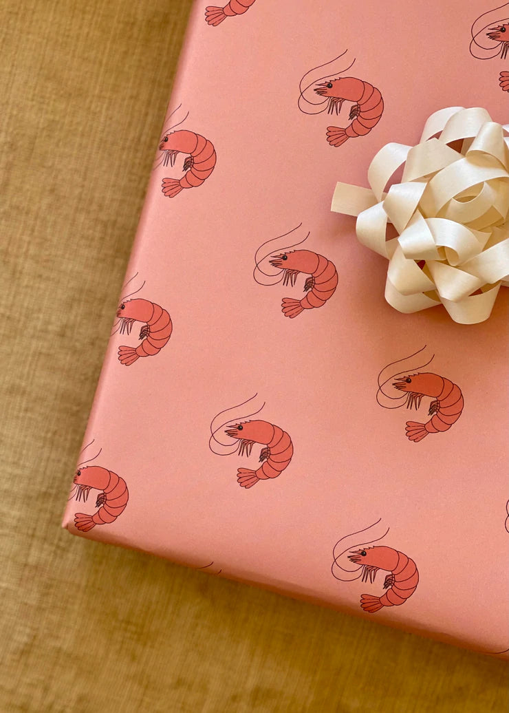Pink Prawn Gift Wrap Rolls (In Store Pick Up Only)