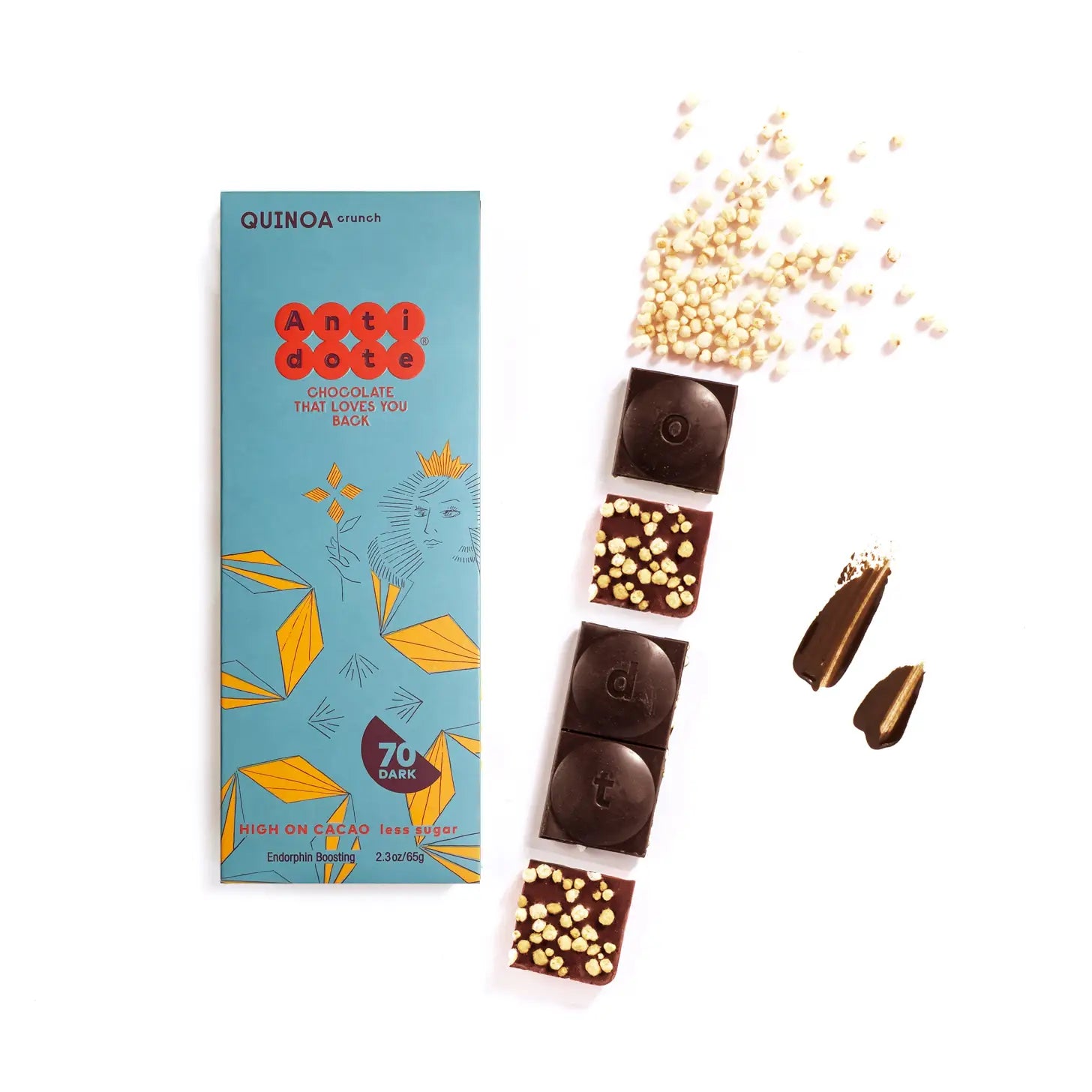 Antidote Chocolate Queen Q: Quinoa Crunch 70% | Prelude & Dawn | Los Angeles