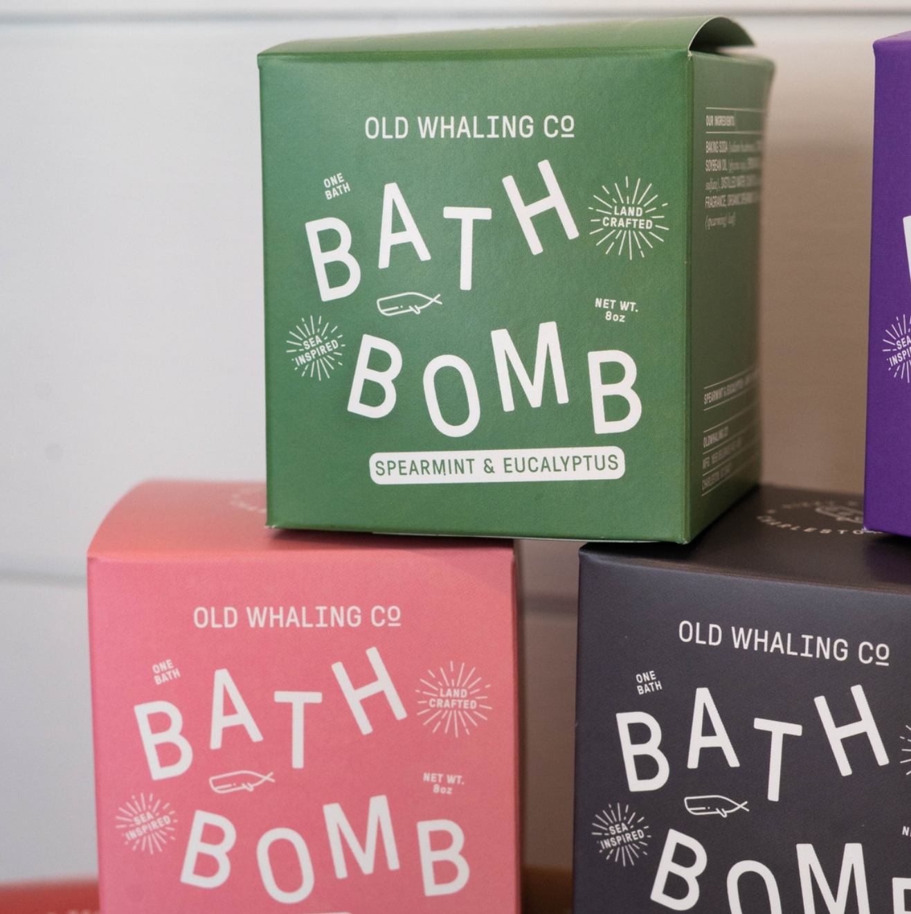 Old Whaling Co. Spearmint & Eucalyptus Bath Bomb | Prelude & Dawn | Los Angeles, CA
