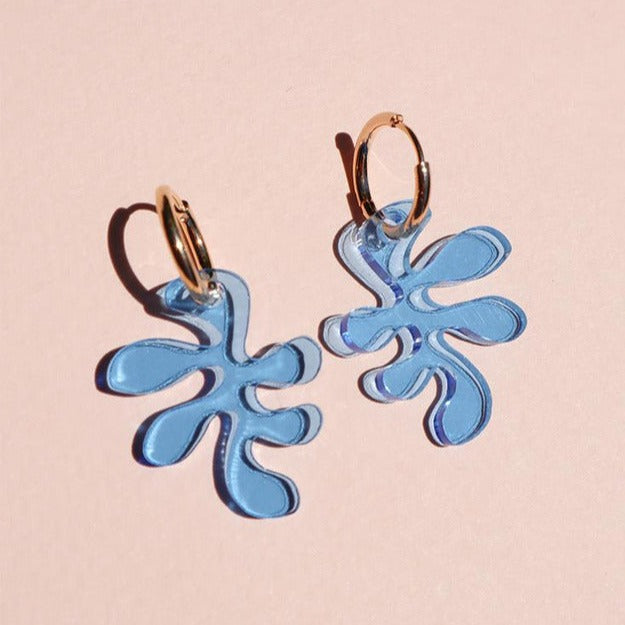 Other Shapes Ant Charm Earrings in See-Thru Blue | Prelude & Dawn | Los Angeles