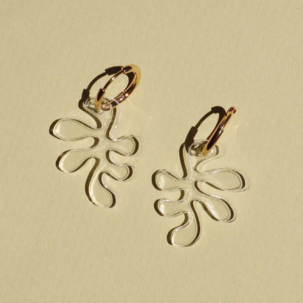 Other Shapes Ant Charm Earrings in Clear | Prelude & Dawn | Los Angeles
