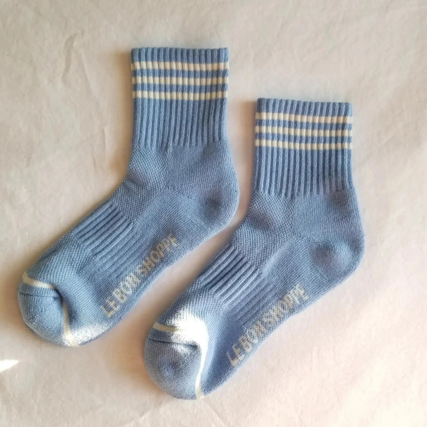 Le Bon Shoppe Girlfriend Socks Parisian Blue | Prelude & Dawn | Los Angeles