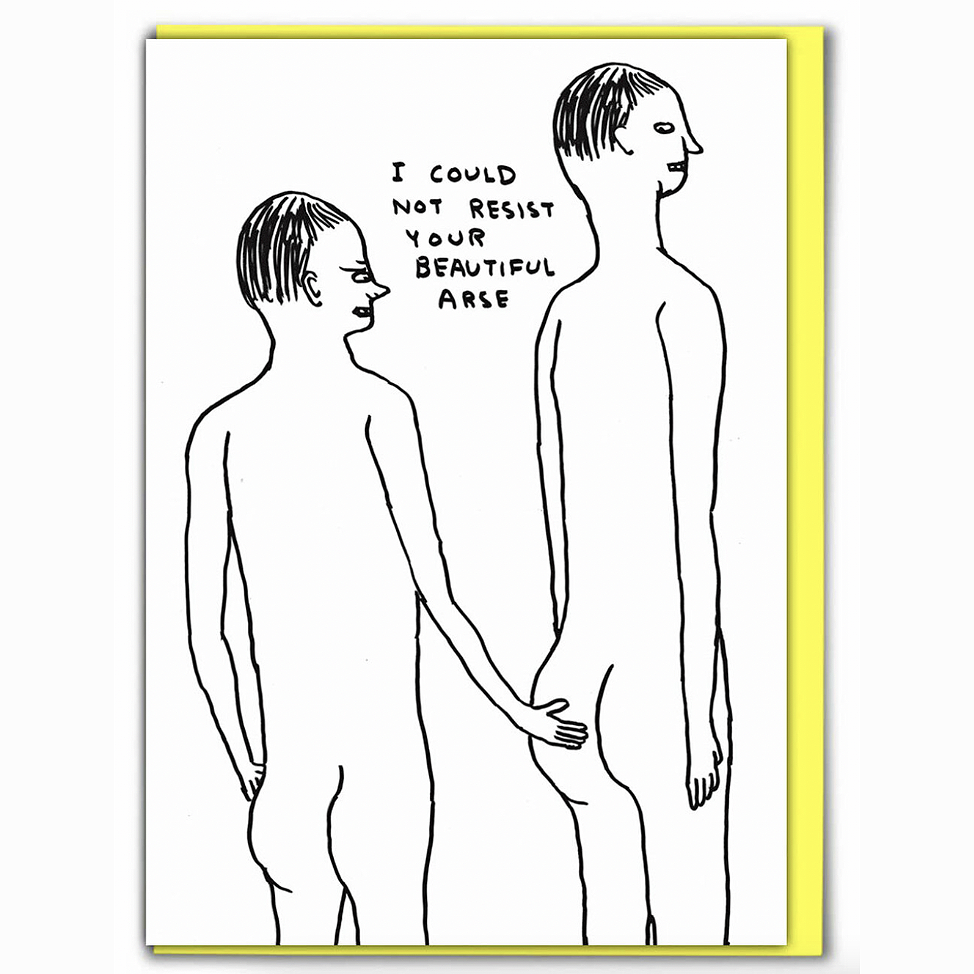 David Shrigley x Brainbox Candy Beautiful Arse Card | Prelude & Dawn | Los Angeles, CA