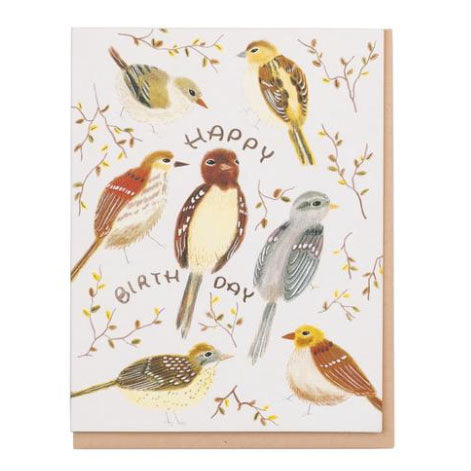 Happy Birthday - Birds Birthday Card