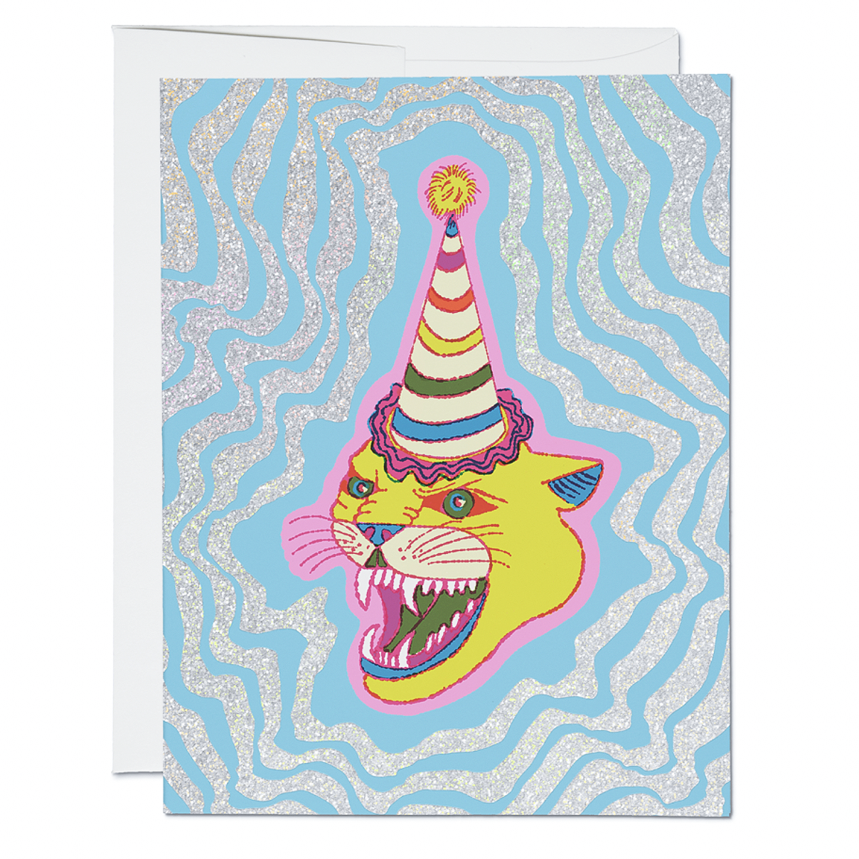 Red Cap Cards | Party Hat Cat Card | Prelude and Dawn | Los Angeles, CA