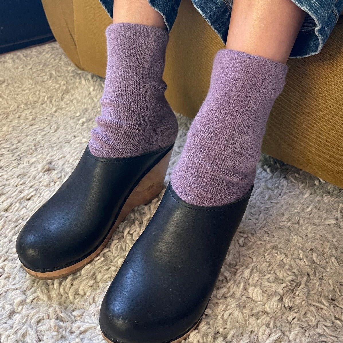 Le Bon Shoppe Cloud Socks Plum | Prelude & Dawn | Los Angeles