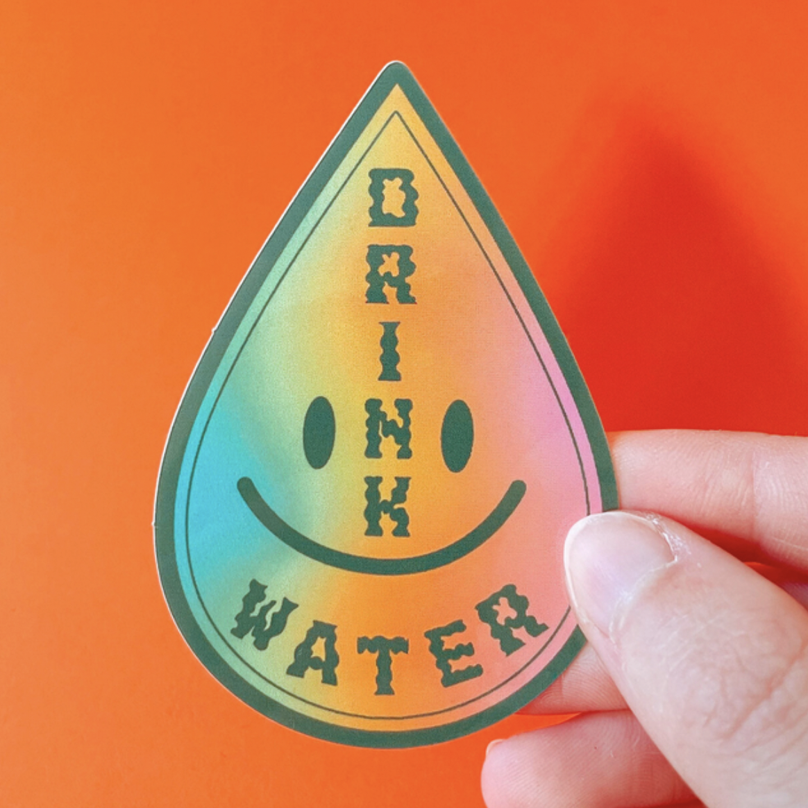 Inner Peach Design Drink Water Sticker | Prelude & Dawn | Los Angeles, CA