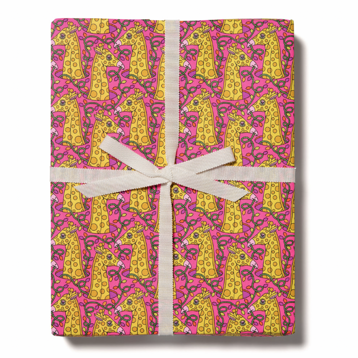 Red Cap Cards | Giraffe Topper Gift Wrap | Prelude & Dawn | Los Angeles, CA