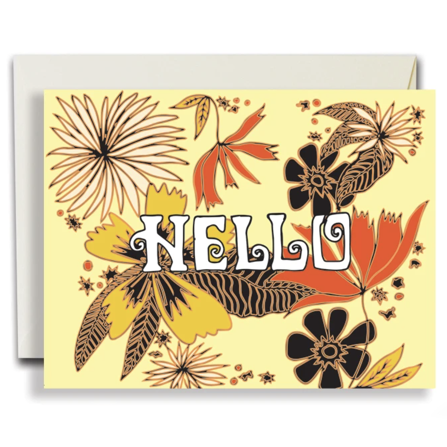 The Rainbow Vision Hello Floral Print Card | Prelude & Dawn | Los Angeles, CA