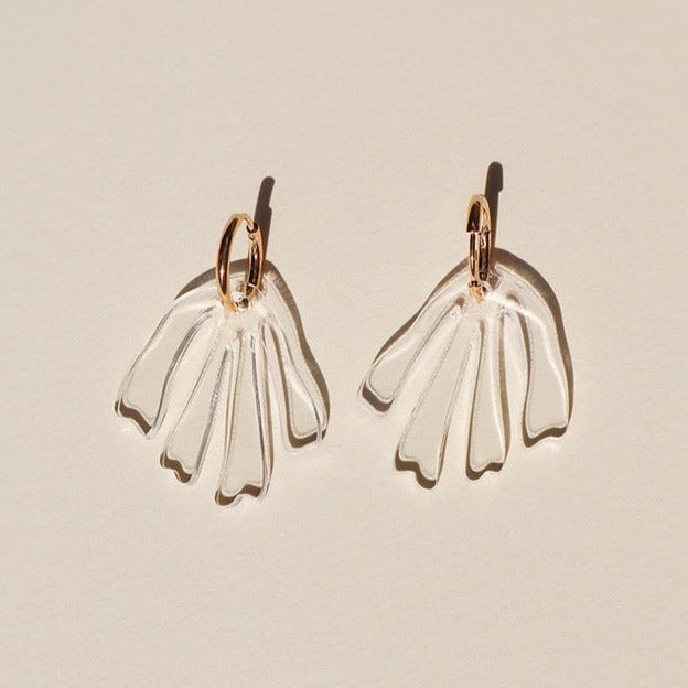 Other Shapes Henri Charm Earrings in Clear | Prelude & Dawn | Los Angeles