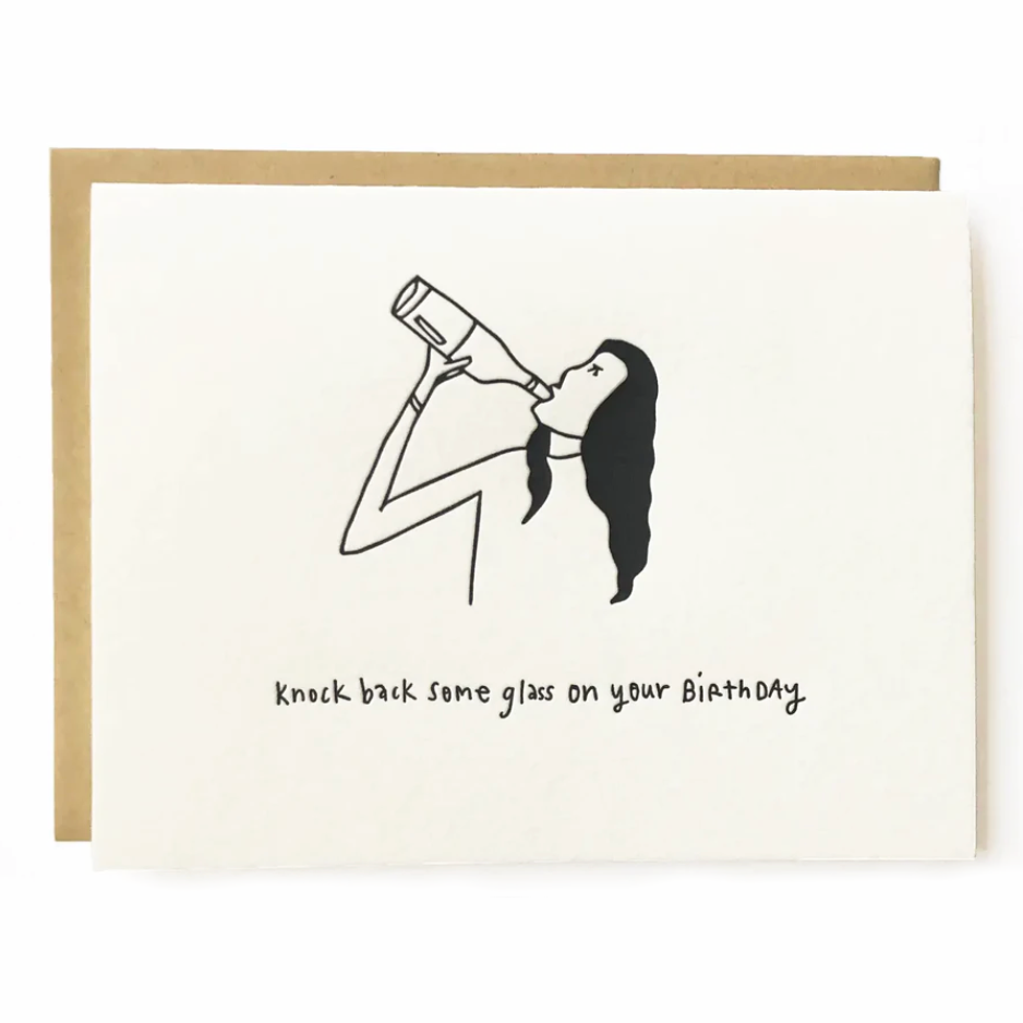 Nicole Monk Illustrated Cards Knock Back Glass | Prelude & Dawn | Los Angeles