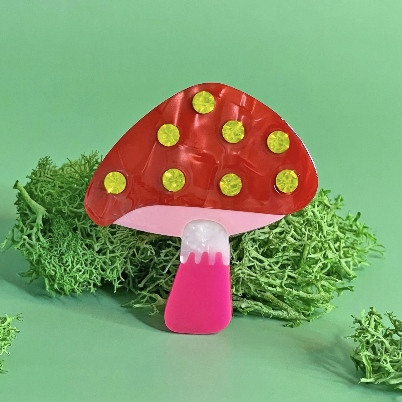 California Magic Forest Mushroom - Hair Clip