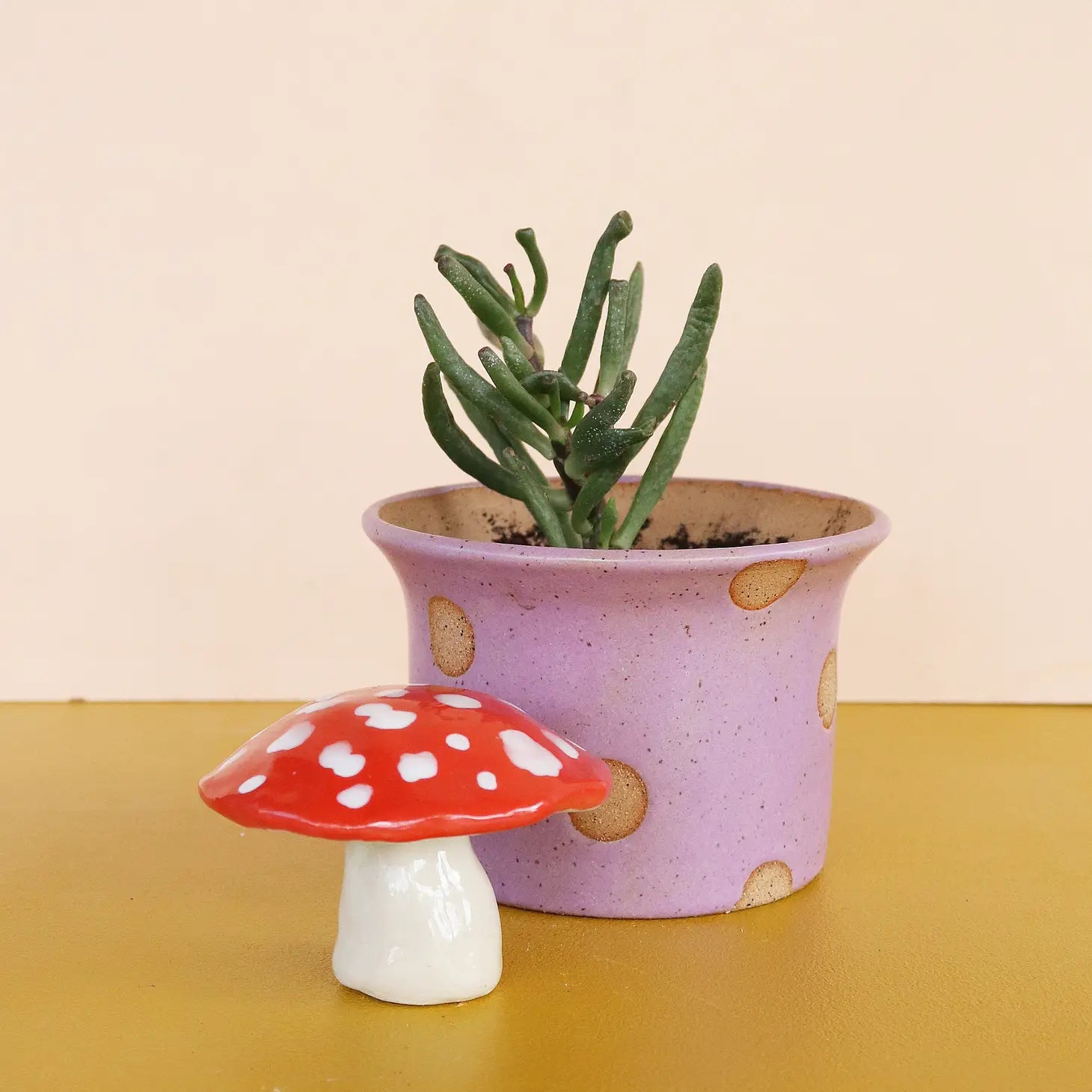 Nightshift Ceramics Mini Ceramic Mushroom Sculpture| Prelude & Dawn | Los Angeles